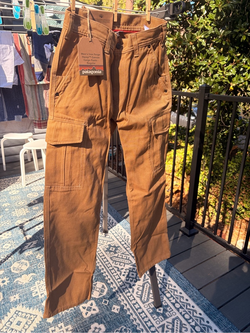 Patagonia Hemp Tan Cargo Work Pants